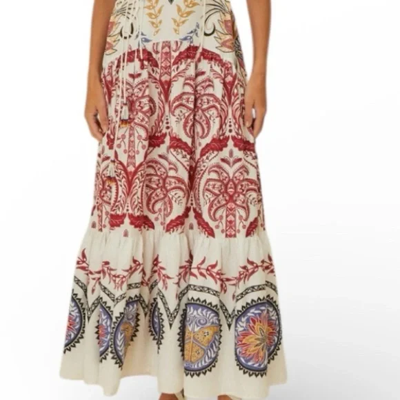 Farm Rio Boho Glam Maxi Dress NWT - Picture 6 of 8